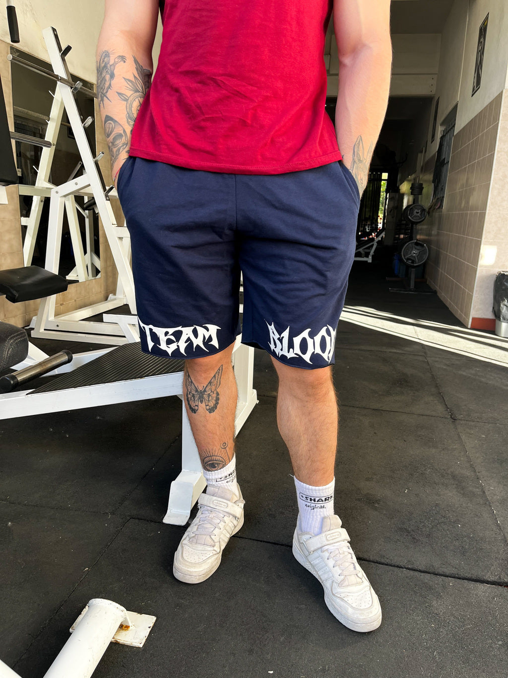 Pantalón Short "Team Blood" Azul Marino